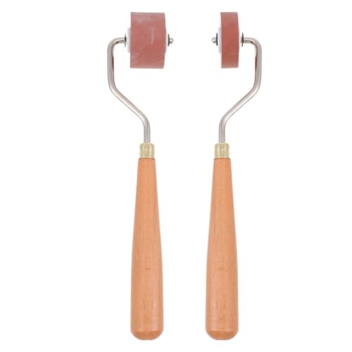 ifundom 2pcs Rubber Printing Roller Set for Crafting and Art Smooth Inking Roller Tool for Beginners for Printmaking and Painting