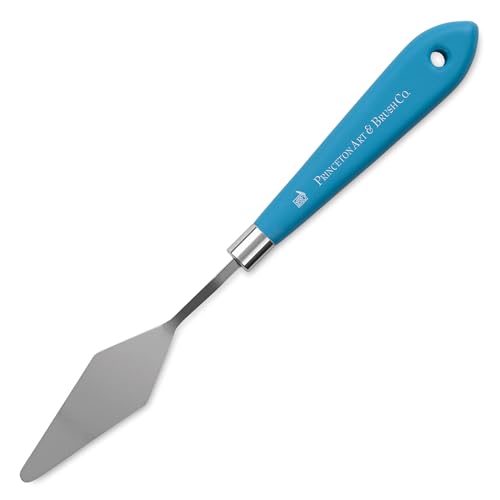 Princeton Select Artiste Palette Knife, Medium Spade, Satin Turqouise Handle, No. 3, Metal, 1 Count - style: Medium Spade No. 3