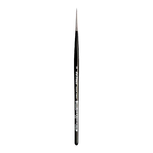 da Vinci Watercolor Series 36 Paint Brush, Round Russian Red Sable with Black Handle, Size 5/0 - size: Size 5/0, style: Round