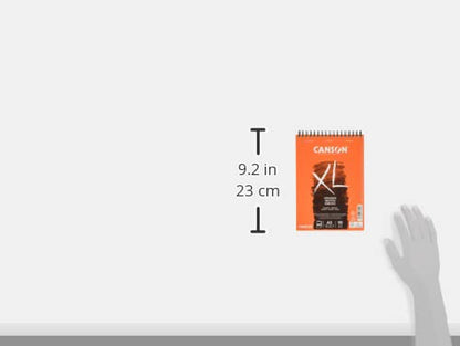 CANSON XL Sketch 90gsm A5 Paper, Fine Grain, Spiral Pad Long Side, 60 Ivory Sheets, Ideal for Professional Artists & Illustrators - size: 60S A5