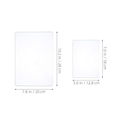 FAVOMOTO 3pcs Gel Printing Plate Set for Art Projects and Monoprinting, Reusable Artist Gel Plates with A4 and A5 Sizes for Printmaking Crafting and DIY Creative Printing