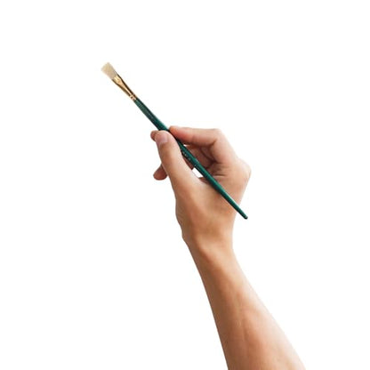 Pro Art Brush White Bristle Flat #8 Pkg, Paint Brushes, Acrylic Paint Brush Set, Brushes Acrylic Painting, Small Brushes, Paintbrush, Brushes