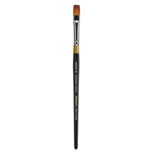 KingArt Original Gold 9300 Series, Premium Artist Brush, Golden TAKLON Shader-Size: 10 - size: 10