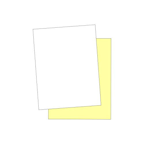 "Plain" Collated Color Paper (Not Carbonless) for Laser and Ink Jet Printers (Pack of 500 Sheets 2 Part) - color: 2 Part, size: Pack