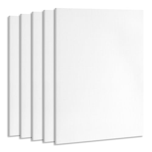 ESRICH Linen Canvas for Painting 8x10, 5 Pack Professional Linen Canvas Panels 8x10 Primed Acid Free Blank Canvas Boards for Painting for Artists, Painters - size: Linen 8x10in 5Pack