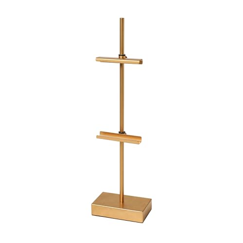 Studio Decor 18" Gold Steel Adjustable Tabletop Easel - Decorative Stand for Pictures, Frames, Books, Cards, Plates - 1 Pack