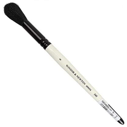 Winsor & Newton Series 340 Watercolor & Dusting Mop Brush #5 - size: #5, style: Series 340 Pony & Goat Hair
