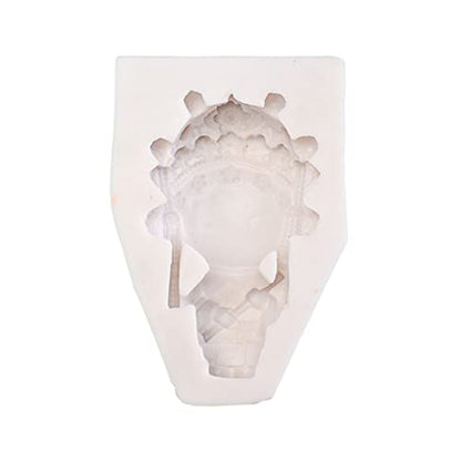 3D Silicone Mold Non-Stick Easy to De-Mold Resin Casting Silicone for Hobbyist Making Plaster Cake Fondant Clay for Jewelry Dolls Making Clay Shapes for - color: B