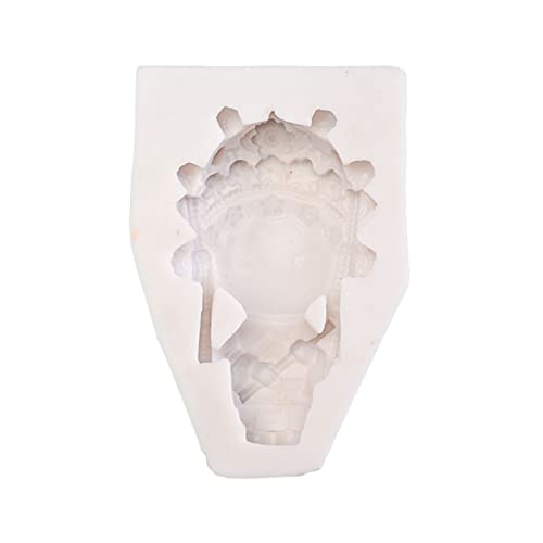 3D Silicone Mold Non-Stick Easy to De-Mold Resin Casting Silicone for Hobbyist Making Plaster Cake Fondant Clay for Jewelry Dolls Making Clay Shapes for - color: B