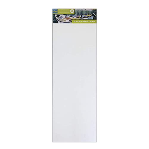 Artist's Loft 12" x 36" Level 3 Gallery Wrapped Heavy Duty Canvas - Archival, Acid Free Cotton Canvas for Acrylic and Oil Paint - Bulk 6 Pack - size: 12\ x 36\