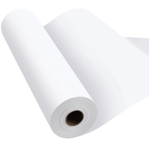 Phinus Craft Paper Roll 15''×2400'', Industrial-Grade Kraft Paper Roll, White Easel Paper Roll for Kids for Moving, Gift Wrapping, Wall Art, Table Runner, Floor Covering, Packing, Bulletin Board Paper - size: 15"×2400"