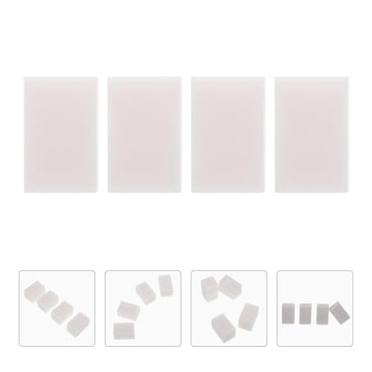 HAPINARY 4 Pcs Rubber Carving Blocks Set 4x2.5cm Soft Rubber Stamp Material for DIY Handmade Crafts and Stamp Making Art Supplies