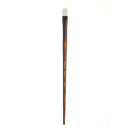 Seneca Artist Brushes by Willow Wolfe, Professional Synthetic Bristle Paint Brush for Acrylic, Oil and Water Mixable Oil, Series 1700, 8 Bright - size: 8