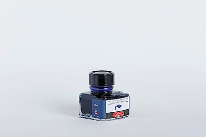 Jacques Herbin 13018T - 30ml Bottle of Ink for Fountain Pens and Rollerball Pens - Bleu des Profondeurs - color: Deep Blue, size: 1 fl oz