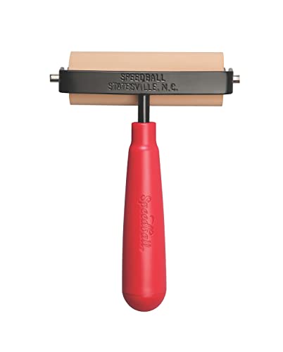 Speedball Soft Rubber Brayer, 3.5-Inch - Printmaking Roller Tool for Gel & Block Printing and Crafting - Made in USA - size: 3-1/2-Inch