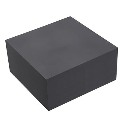 HARFINGTON Rubber Bench Block 4"x4"x2" Black Rubber Stamping Block Square Anti Vibration Pads for Jewelry Making Hammering Shaping Chasing Flattening Metals - size: 4"x4"x2"