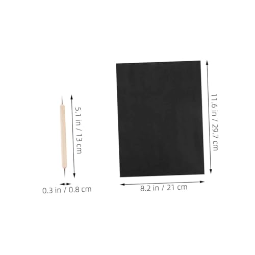 NUOBESTY Graphite Transfer Paper 55pcs A4 Sheets Dual-tip Pens for Copy Trace Embroidery