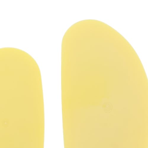 3Pcs Soft Rubber Rib for Pottery Clay, 3 Sizes Ceramic Sculpting Essential Tool for Pottery DIY Craft Work (Yellow)