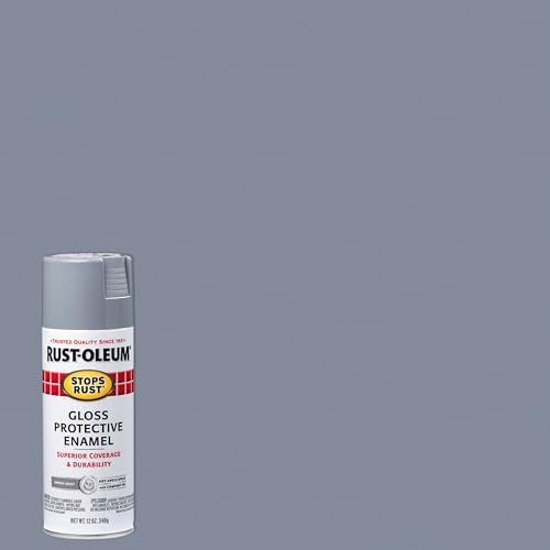Rust-Oleum 7786830-6PK Stops Rust Spray Paint, 12 oz, Gloss Smoke Gray, 6 Pack - color: Gloss Smoke Gray, size: 12 Ounce (Pack of 6)