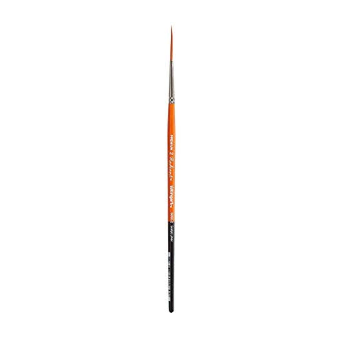 KINGART Premium Radiant 6050-2 Script Liner Series Artist Brush, Synthetic Taklon Hair, Short Handle, for Acrylic, Oil and Watercolor Painting, Size 2 - size: 2 (Single)