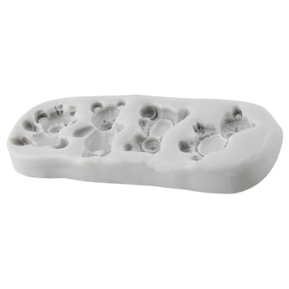 Bear Silicone Molds Animal Polymer Clay Mold for DIY Crafts Epoxy Resin Casting Air Dry Polymer Clay Plaster Jewelry Making - color: Style C