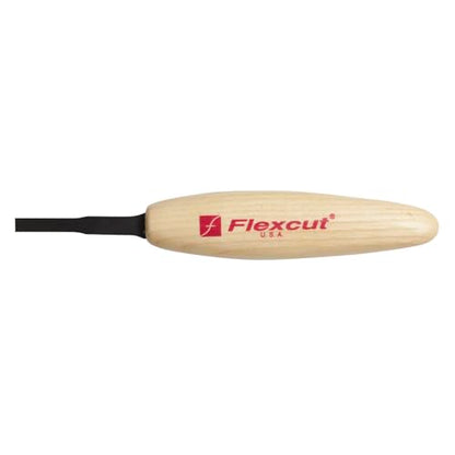 Flexcut Wood Carving Chisels | Micro Chisel, 3/16 Inch (5 mm) | Razor Sharp 1095 High Carbon Steel Cutting Blade for Miniature and Fine Detail Work | Ash Hardwood Handle | MT13 | Made in the U.S.A. - size: 5mm Micro Chisel