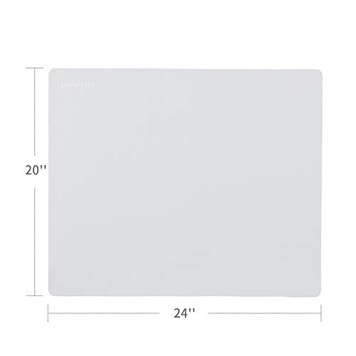 24''x20'' Extra Large Silicone Baking Mat for Dough Rolling Pastry Fondant Mat Nonstick and Nonskid Heat Resistent, Countertop Protector, Dining Table Mat and Placemat (Extra Large Gray 2 Pack) - color: Extra Large Gray 2 Pack