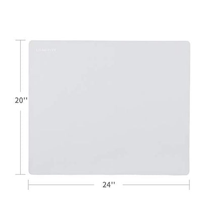 24''x20'' Extra Large Silicone Baking Mat for Dough Rolling Pastry Fondant Mat Nonstick and Nonskid Heat Resistent, Countertop Protector, Dining Table Mat and Placemat (Extra Large Gray 2 Pack) - color: Extra Large Gray 2 Pack