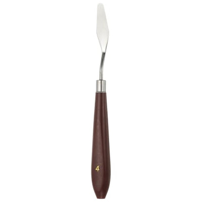 HARFINGTON Palette Knife Painting Tool 1.77" x 0.55" Stainless Steel Art Spatula Pallet Knives Scrapers Tools with Plastic Handle for Acrylic Oil Canvas Mixing Spreading, Red/Silver - size: 1.77" x 0.55"