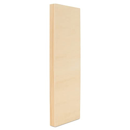 Narrow Wood Canvas 8 x 16 x 3/4-inch, Wooden Sign Blanks with Frame, Wood Cradled Panels for Wall Art Sets, by Woodpeckers - size: 8 x 16