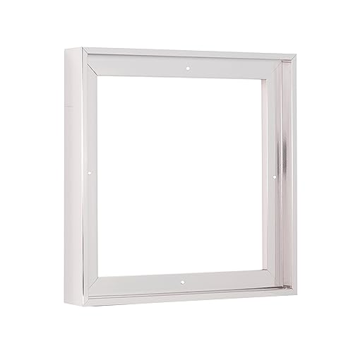 Pixy Canvas Floater Frame 4x4 for 1-1/2 (1.5) inch Deep Canvas Paintings/Canvas Prints/Wood Canvas Panels/Wall Art/Wall Decor/Home Decor/Artwork (Chrome, 4 x 4 inch, Square) - color: Chrome, size: 4 x 4 inch