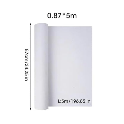 5M/Roll Cotton Canvas Roll,White Blank Specialized Suitable for Oil Painting, Pigments(0.87x5m) - size: 0.87x5m