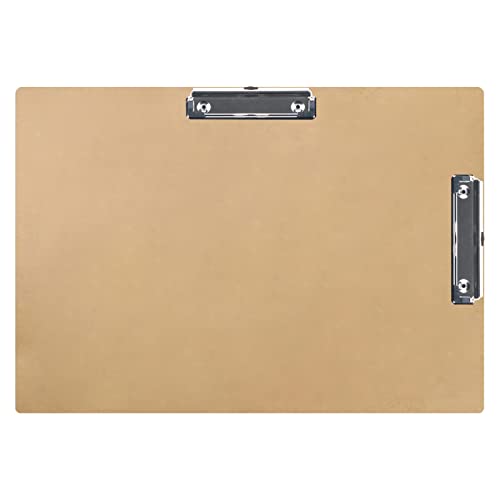 Acocony Drawing Board 18 x 24 Double Clip Drawing Boards for Artists Hardboard Art Clipboard Low Profile Clip MDF Pack of 1 - size: Normal Style