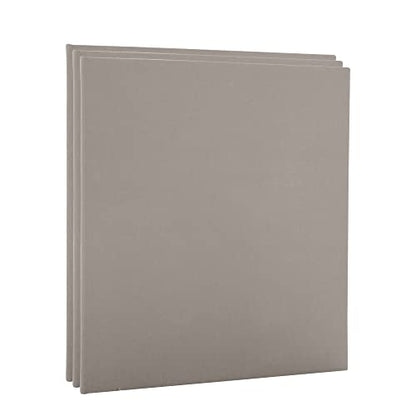 Paramount Pro-Tones All-Media Toned Canvas Panels 3-Pack - Triple-Primed 100% Cotton Canvas, Non-Reflective Colors - Grey 6x8 - color: Grey, size: 6x8"