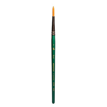 Princeton Lauren Round Brush, Synthetic, Short Handle, Size 6, 1 Count - color: Evergreen, size: Size 6
