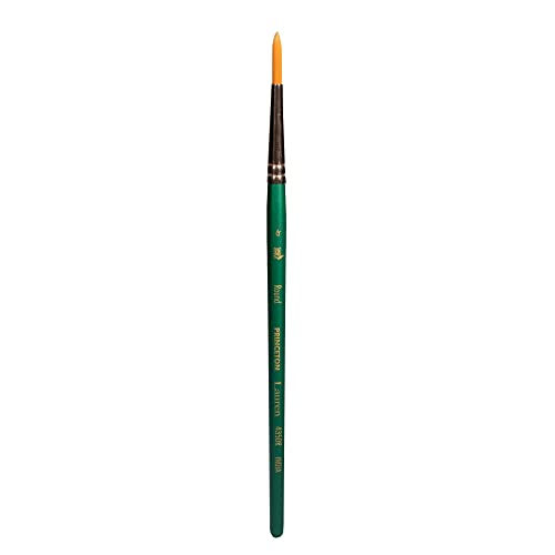 Princeton Lauren Round Brush, Synthetic, Short Handle, Size 6, 1 Count - color: Evergreen, size: Size 6