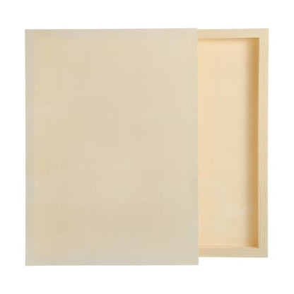 MECCANIXITY 2 Pack Wood Canvas Boards, 9x13 Inch Art Canvases Square Unfinished Wood Panel for Painting, Crafts, DIY Projects, Pouring Art - size: 9x13 Inch
