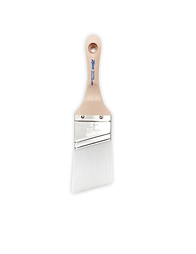 Zibra Precision Detail Paint Brush, Pro Grade, Angled for Cutting in, Trim and Furniture, 2-inch - size: 2 in, style: Precision Detail Brush