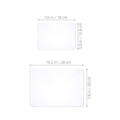 FAVOMOTO 3pcs Gel Printing Plate Set for Art Projects and Monoprinting, Reusable Artist Gel Plates with A4 and A5 Sizes for Printmaking Crafting and DIY Creative Printing