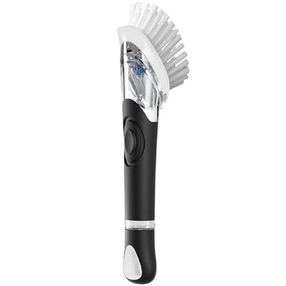 Soap Dispensing Dish Brush, Dish Scrub Brush with Soap Dispenser, Dish Soap Brush for Dishes, Pans, Sink, Pots - size: 1 Pack