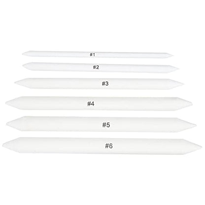 SUNGOOYUE Shading Tools for Drawing, Paper Blending Stumps and Tortillions Set, 6pcs Art Blender for Sketch Doodle Shading, Drawing Pencils Tool for Artists Students