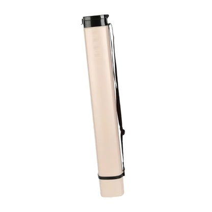 HouseVibe Extendable Poster Tube Telescoping Document Holder Blueprint Storage Case for Maps Painting Paper Art Supplies (1 Tube)- Beige - color: Beige