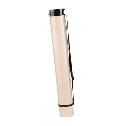 HouseVibe Extendable Poster Tube Telescoping Document Holder Blueprint Storage Case for Maps Painting Paper Art Supplies (1 Tube)- Beige - color: Beige