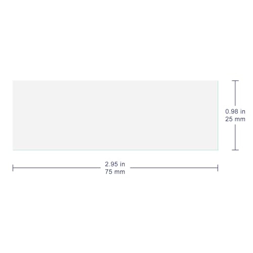 Labasics Glass-Backed TLC Plates, Silica Gel Sheets for Lab Analysis, High-Purity Layer, Fast Separation, 2.5 x 7.5 cm, 80 PCS