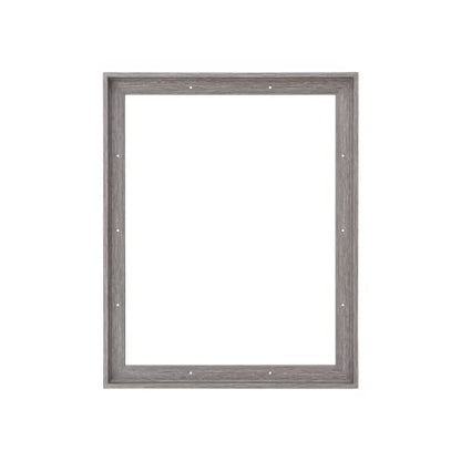 Combo Pack: Floater Frame + 12x16 inch Stretched Canvas for Painting, 1-3/8" Thick Frame + 3/4" Deep Blank Canvas with 12oz Primed 100% Cotton Canvas Fabric (Rustic Gray, 12 x 16 inch) - color: Rustic Gray, size: 12 x 16 inch