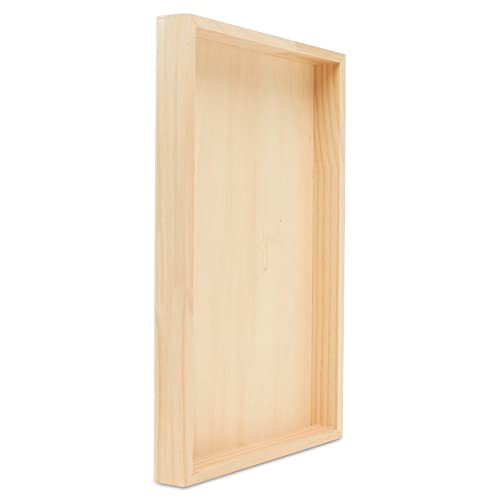 Painting Panels 11 x 17 x 1-1/2-inch, Pack of 4 Blank Wooden Signs for Crafts, Wood Cradled Panels for Home Decor, by Woodpeckers - size: 11 x 17 x 1-1/2 inch