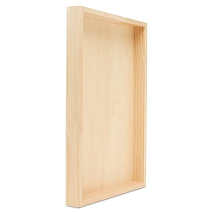 Painting Panels 11 x 17 x 1-1/2-inch, Pack of 4 Blank Wooden Signs for Crafts, Wood Cradled Panels for Home Decor, by Woodpeckers - size: 11 x 17 x 1-1/2 inch