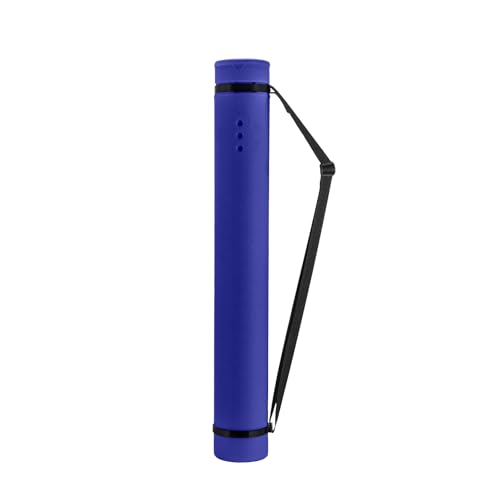 JJRING Blue Poster Tube, 25" to 40" Extendable Poster Storage Holder Tube with Carrying Strap, Poster Carrying Case for Blueprints, Scrolls, Maps and Architect Papers - color: Blue