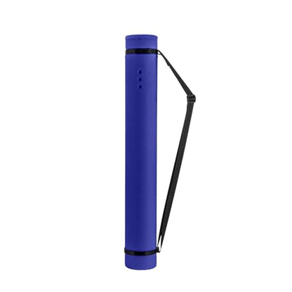 JJRING Blue Poster Tube, 25" to 40" Extendable Poster Storage Holder Tube with Carrying Strap, Poster Carrying Case for Blueprints, Scrolls, Maps and Architect Papers - color: Blue