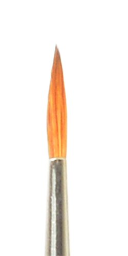 da Vinci Watercolor Series 1500J Paint Brush, Round Kolinsky Red Sable with Black Handle, Size 1 - size: Size 1, style: Italian Sized Kolinsky Round